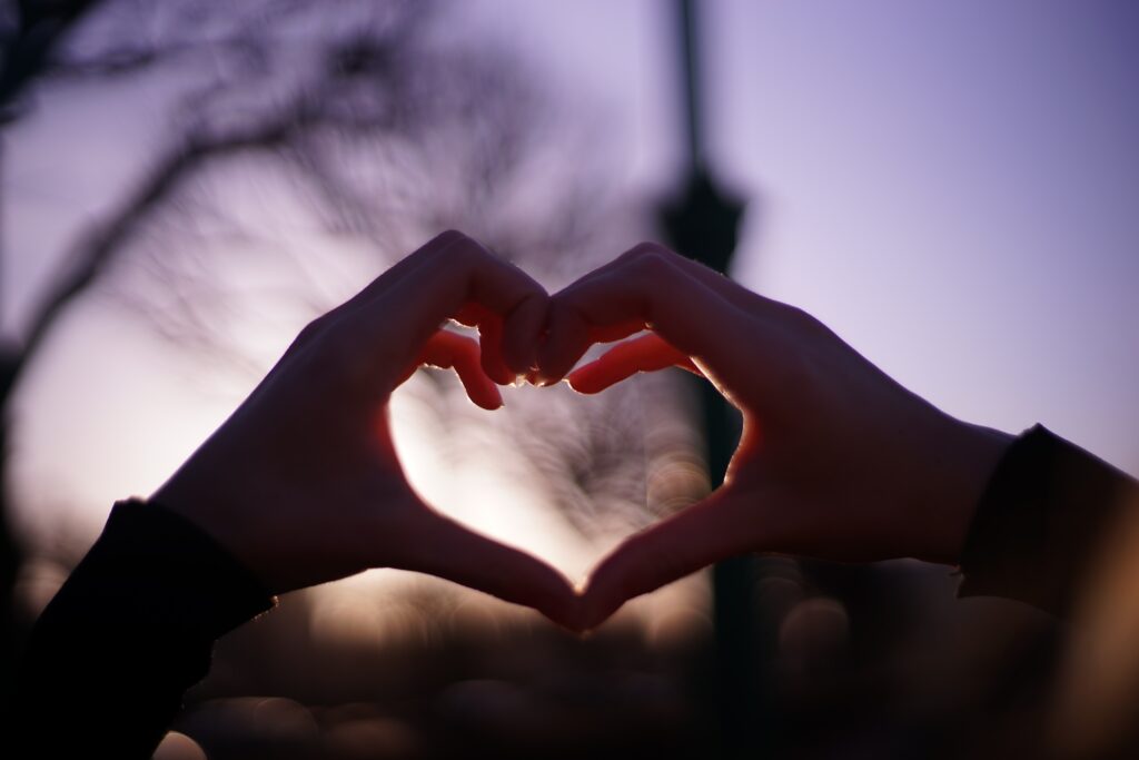 Hands making a heart