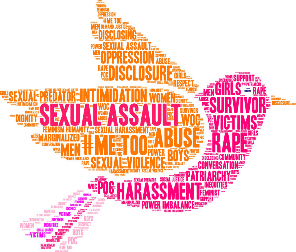 Rape sexual assault and harassment dove